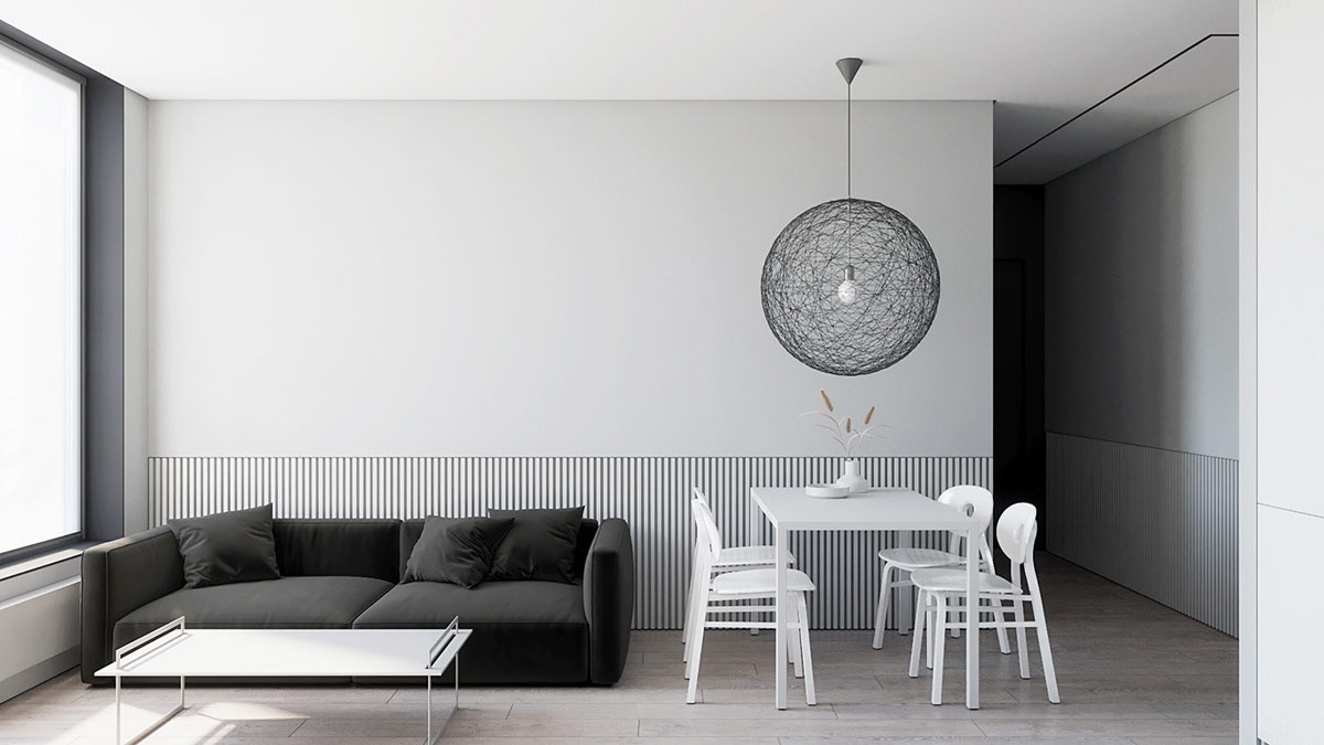 Thiết kế phòng khách tối giản cho những người yêu thích sự đơn giản