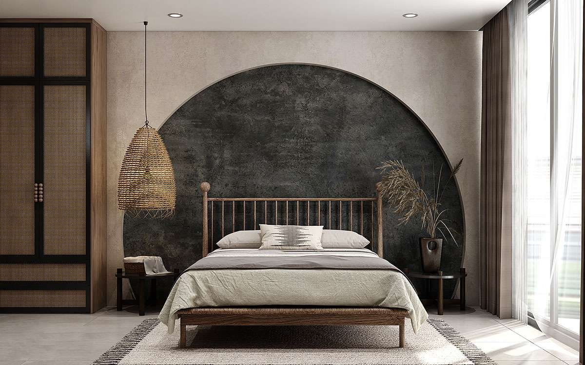 Phòng ngủ phong cách Wabi Sabi
