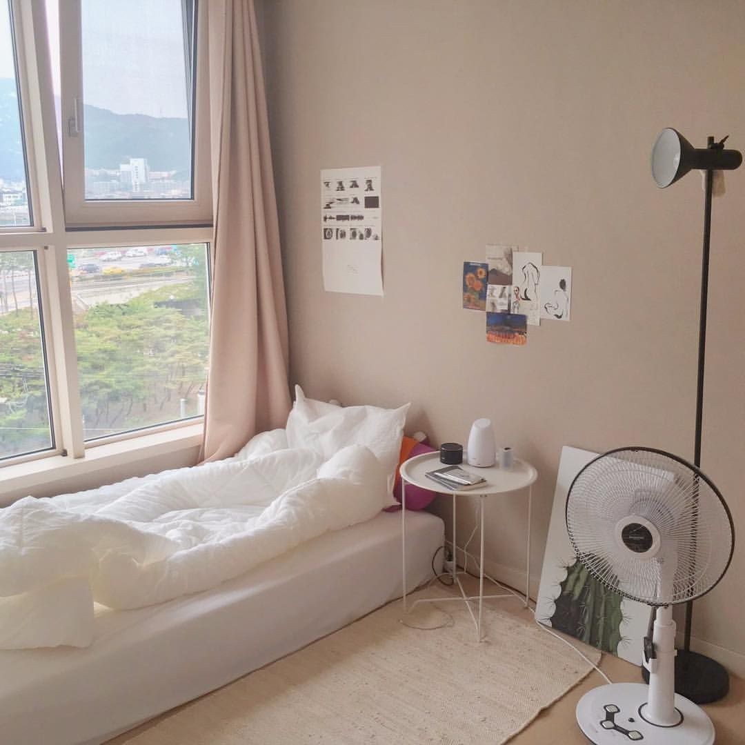 Phòng ngủ đơn giản phong cách Hàn Quốc