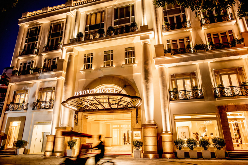 Khách sạn Apricot Hotel tại Hà Nội theo lối thiết kế kiến trúc Pháp